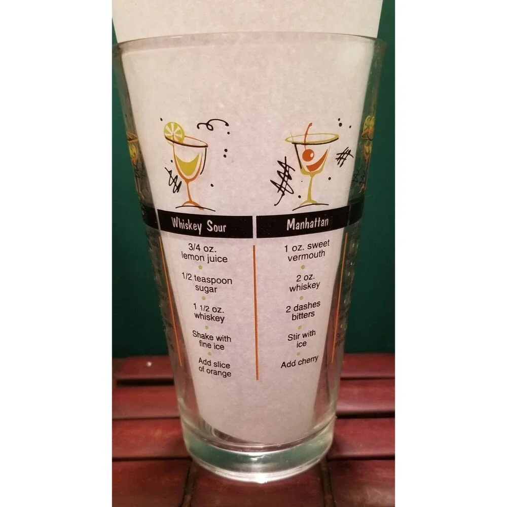 Vintage Retro Barware 16oz